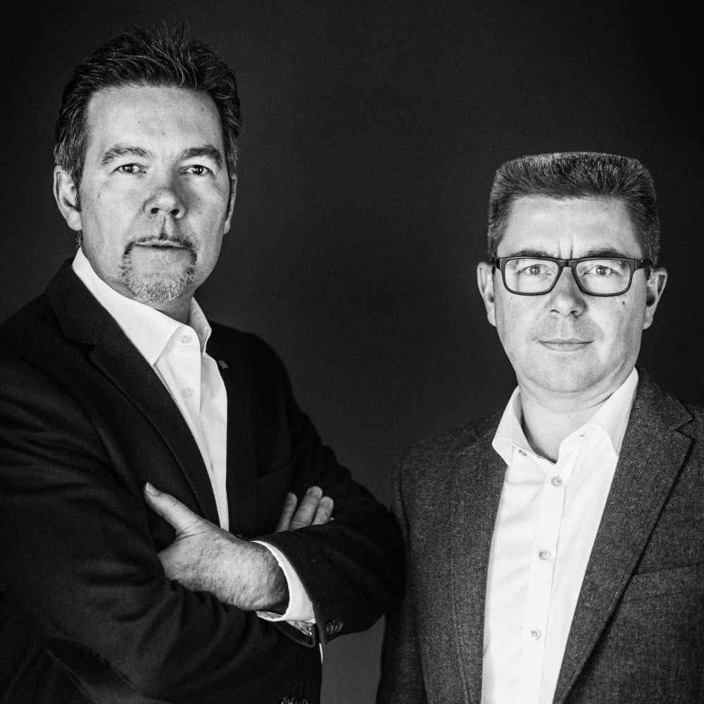 Werner en Peter Van Laere van Woonproject, interieurarchitecten